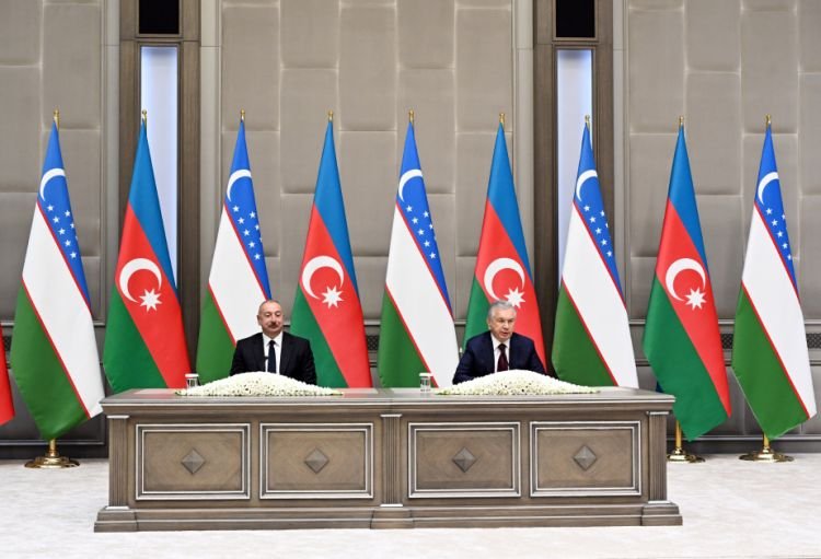 Şavkat Mirziyoyev: Bu gün yazılan tarix öz təcəssümünü Azərbaycan və Özbəkistan xalqlarının rifahında tapacaq