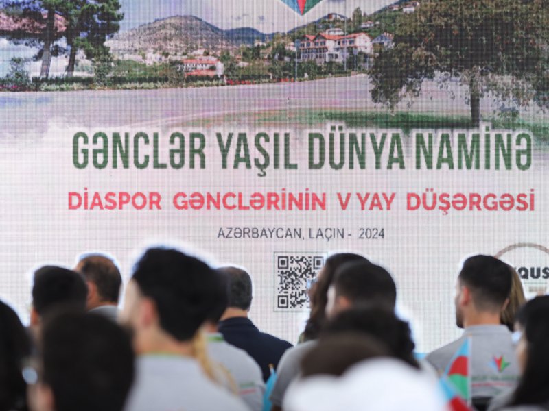 Laçında “Gənclər Yaşıl Dünya Naminə” Diaspor Gənclərinin V Yay Düşərgəsinin rəsmi açılış mərasimi keçirilib