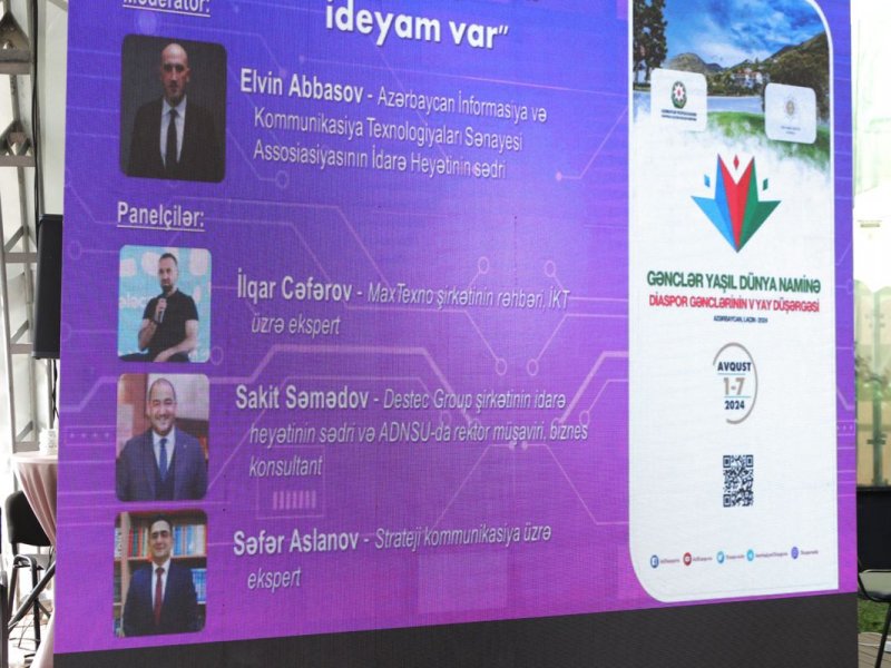 V Yay Düşərgəsində “Diaspor üçün bir ideyam var” mövzusunda panel keçirilib