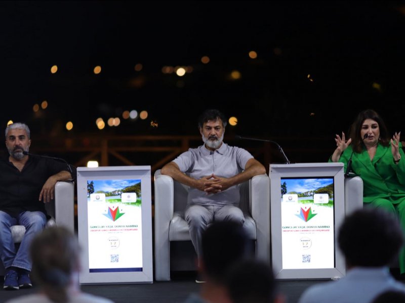 Diaspor Gənclərinin V Yay Düşərgəsində tanınmış aktyorlarla görüş keçirilib