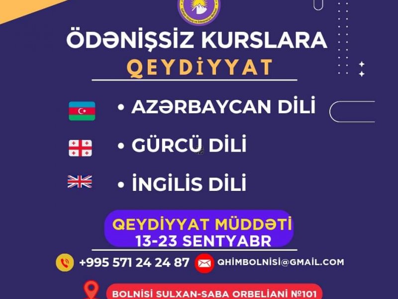 Qafqaz Hüquq və İnteqrasiya Mərkəzində müəyyən fənlər üzrə qeydiyyat başladı