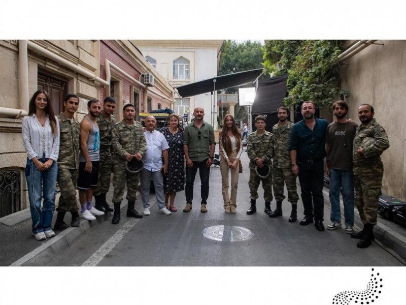 Arzu Əliyeva Vətən müharibəsindən bəhs edən bədii filmin çəkilişləri ilə maraqlanıb
