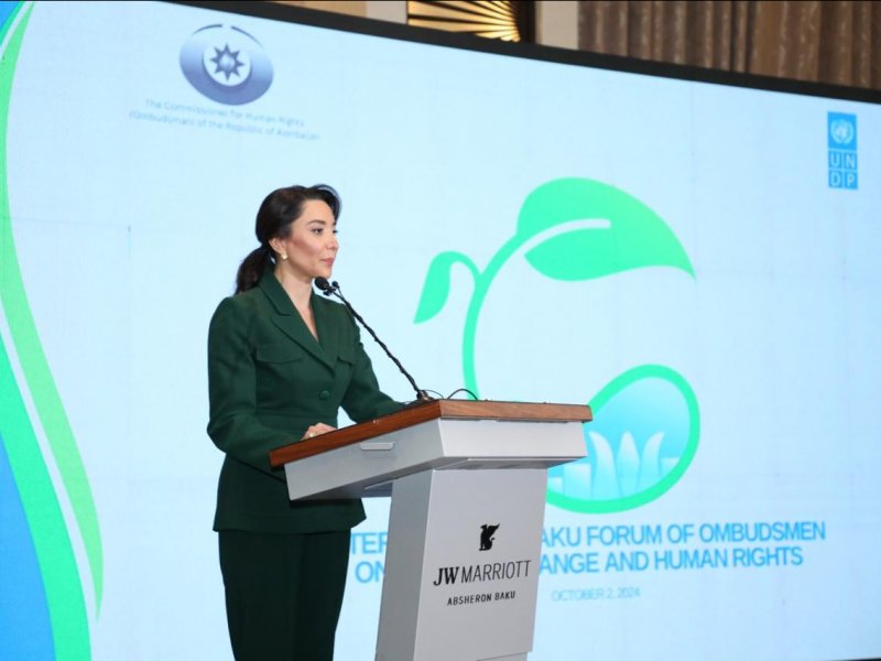 “İqlim dəyişikliyi və insan hüquqları: Ombudsman və Milli İnsan Hüquqları İnstitutlarının rolu” mövzusunda Ombudsmanların Beynəlxalq Bakı Forumu keçirilib