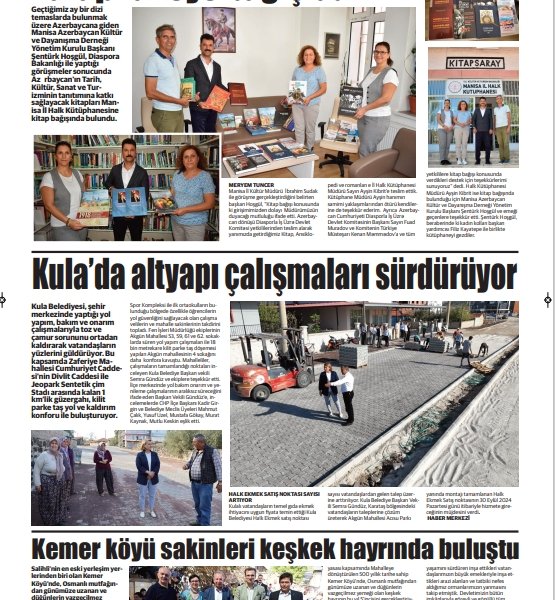 Manisa Xalq Kitabxanasına Azərbaycanla bağlı kitablar hədiyyə edilib