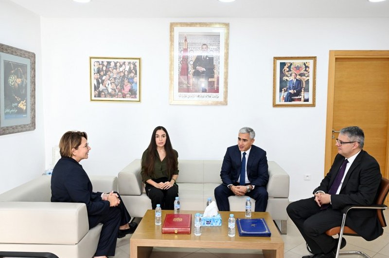 Leyla Əliyeva Mərakeşdə Uşaq Hüquqları üzrə Milli Observatoriyanın vitse-prezidenti ilə görüşüb