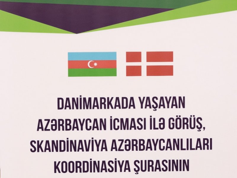 Danimarkada Azərbaycan icması ilə görüş keçirilib