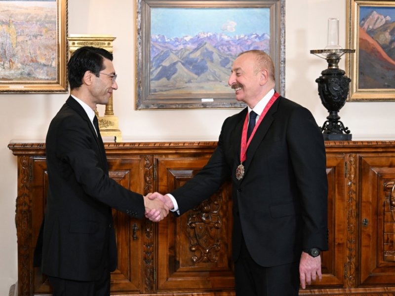Prezident İlham Əliyevə “Çingiz Aytmatov” ordeni təqdim edilib