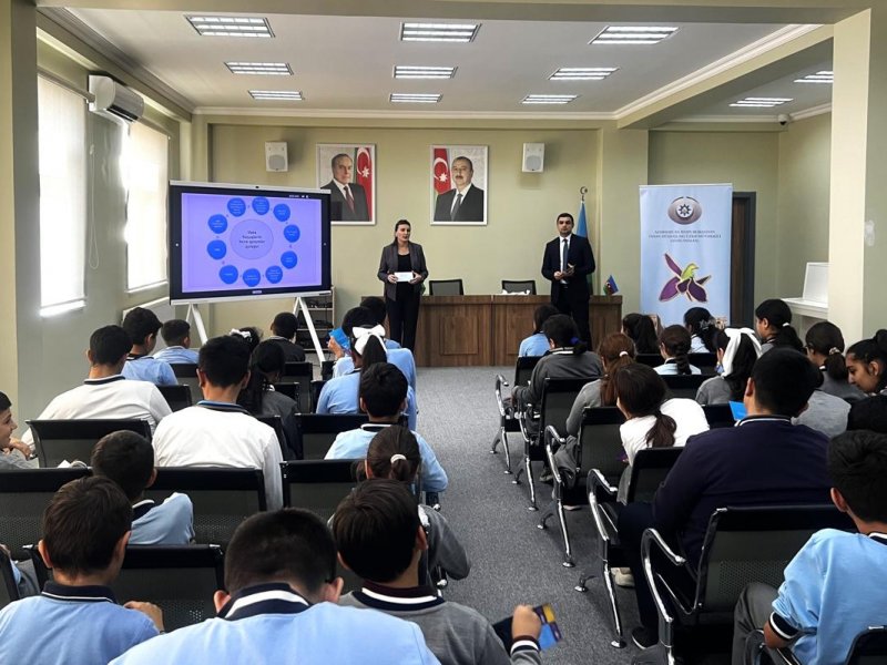 Ombudsman Aparatı tərəfindən işğaldan azad olunmuş ərazilərimizdə yerləşən təhsil müəssisələrində maarifləndirmə tədbirləri keçirilib