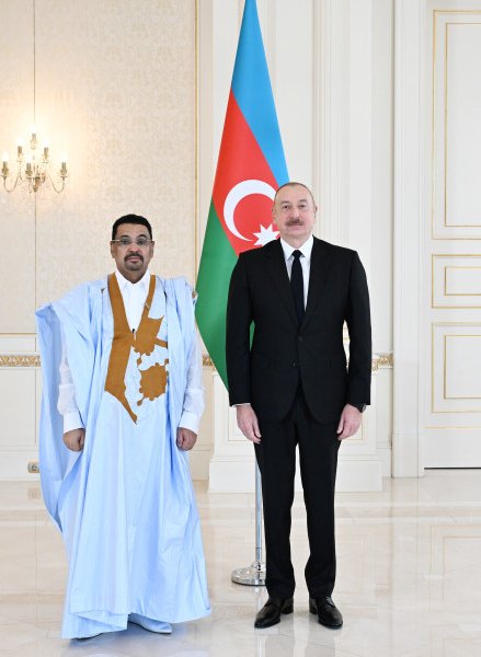 Prezident İlham Əliyev Mavritaniyanın Azərbaycandakı yeni səfirini qəbul edib