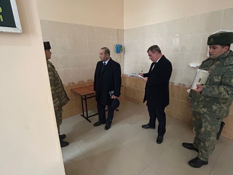 Qusarda yerləşən İntizam xarakterli hərbi hissəyə başçəkmə həyata keçirilib