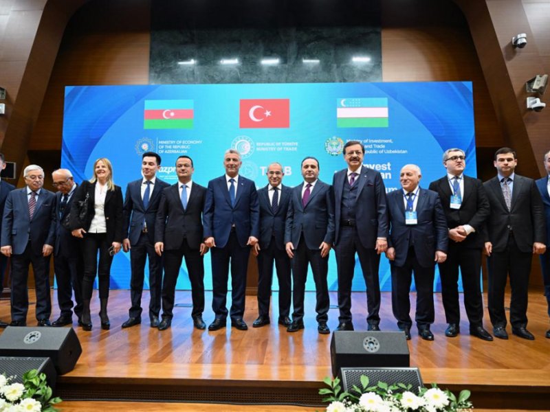Türkiyə-Azərbaycan-Özbəkistan biznes forumu keçirilib