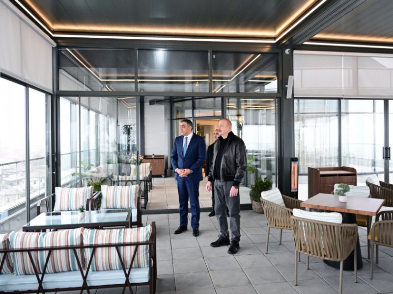 Prezident İlham Əliyev Xankəndidə “Bulud” hotelinin açılışında iştirak edib
