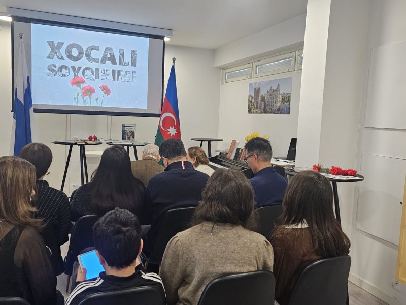 Helsinkidə Xocalı faciəsi anılıb