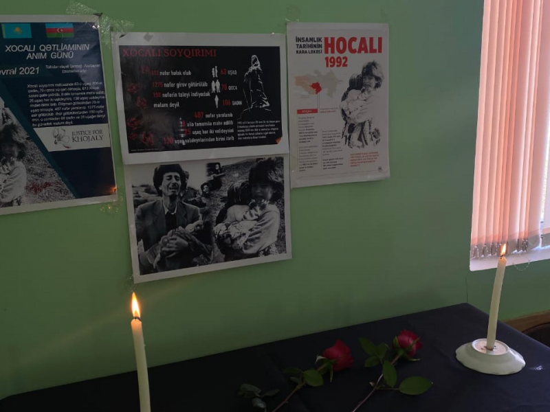 Qazaxıstanda Xocalı soyqırımı ilə bağlı anım tədbirləri keçirilib