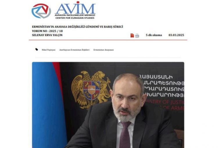 Türkiyəli ekspert: İrəvanın Konstitusiya dəyişikliyinə münasibəti Cənubi Qafqazda sülh üçün əsas problemdir