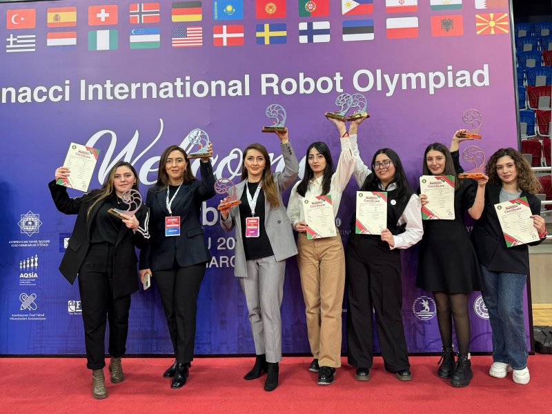 Fibonacci Beynəlxalq Robot Olimpiadası - Azərbaycan Milli Çempionatının Qalibləri Arasında Pedaqoji Universitet də Vardır.