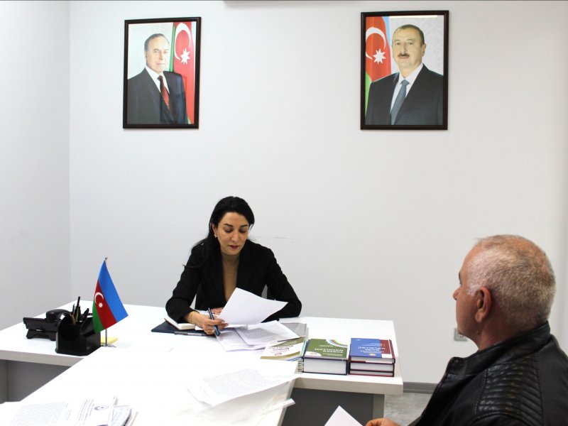 Ombudsman Səbinə Əliyeva vətəndaşları qəbul edib