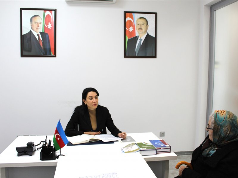 Ombudsman Səbinə Əliyeva vətəndaşları qəbul edib