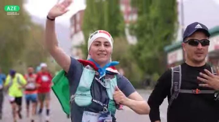 BALAKƏNLİ QIZ QƏBƏLƏDƏN XANKƏNDİYƏ DOĞRU MARAFONDA İŞTİRAK EDİB.