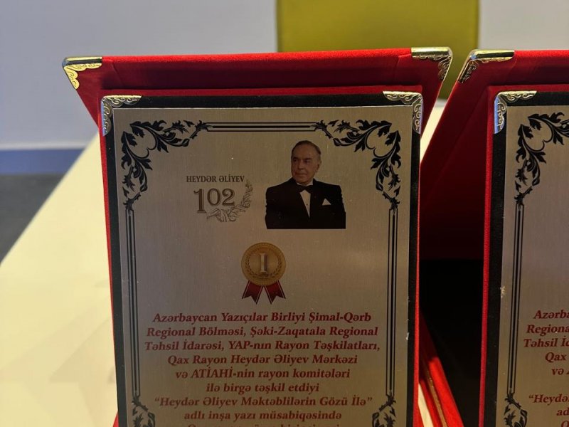 HEYDƏR ƏLİYEV MƏKTƏBLİLƏRİN GÖZÜ İLƏ ADLI İNŞA YAZI MÜSABİQƏSİNİN QAX RAYON ÜZRƏ QALİBLƏRİ TƏLTİF OLUNUBLAR.-FOTOLAR.