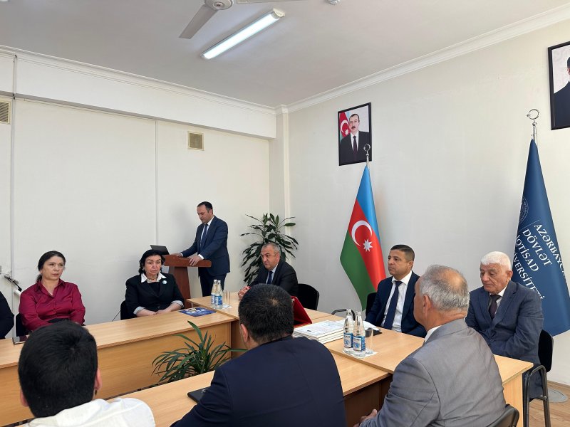 UNEC ZAQATALA FİLİALINDA “MÜSTƏQİL AZƏRBAYCAN İQTİSADİYYATINDA HEYDƏR ƏLİYEVİN ROLU” ESSE MÜSABİQƏSİNİN QALİBLƏRİ TƏLTİF OLUNUBLAR-FOTOLAR.