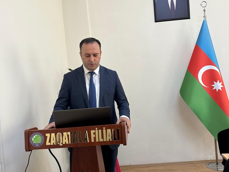 UNEC ZAQATALA FİLİALINDA “MÜSTƏQİL AZƏRBAYCAN İQTİSADİYYATINDA HEYDƏR ƏLİYEVİN ROLU” ESSE MÜSABİQƏSİNİN QALİBLƏRİ TƏLTİF OLUNUBLAR-FOTOLAR.