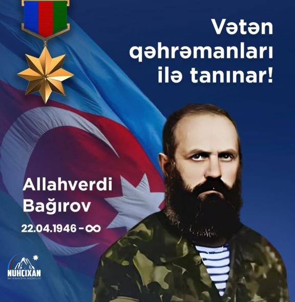 Bu gün Azərbaycanın Milli Qəhrəmanı Allahverdi Bağırovun anım günüdür