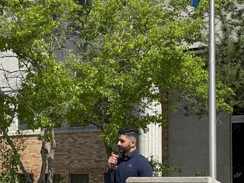 Bayrağımız Kanadanın Saskatun şəhərində ucaldılıb
