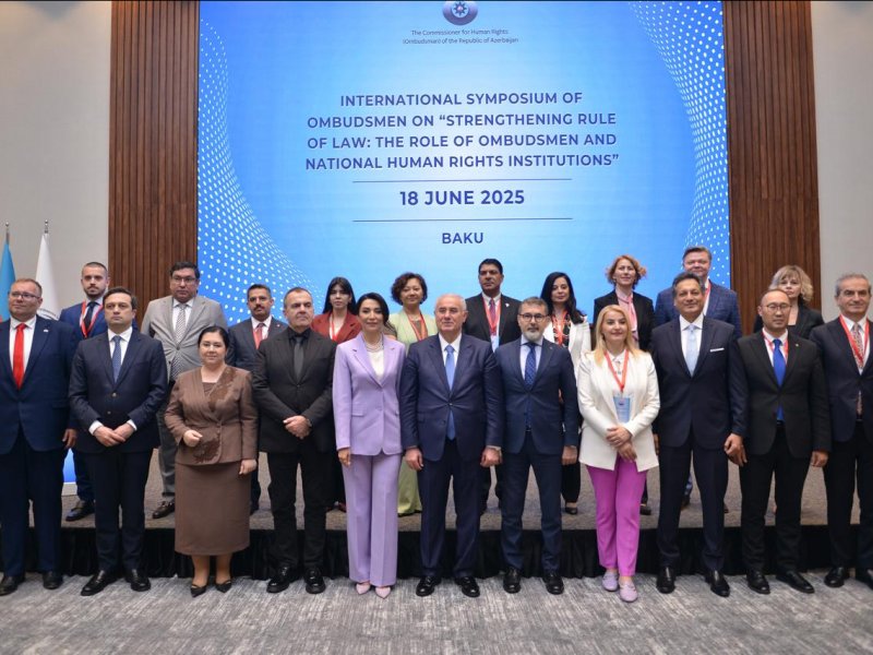 Qanunun aliliyinin gücləndirilməsi: ombudsmanların və milli insan hüquqları institutlarının rolu” mövzusunda Ombudsmanların Beynəlxalq Simpoziumu keçirilib