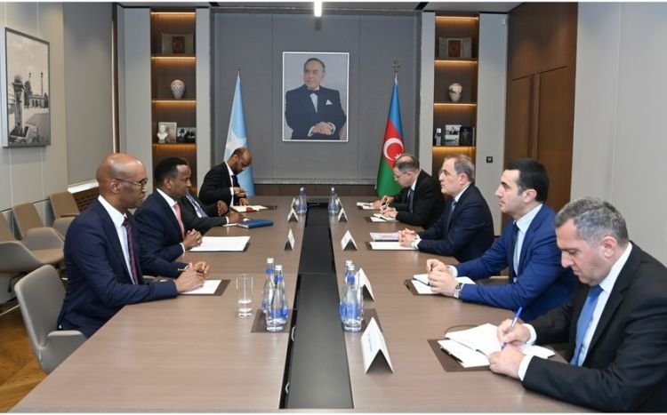 Azərbaycan və Somali XİN başçıları arasında geniştərkibli görüş keçirilib