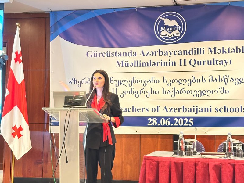 Gürcüstanda azərbaycandilli məktəblərin müəllimlərinin ikinci qurultayı keçirilib