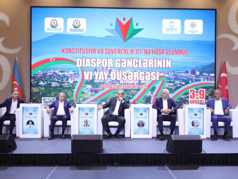 Diaspor Gənclərinin VI Yay Düşərgəsində “İşğaldan azad edilmiş ərazilərdə aparılan bərpa quruculuq işləri” mövzusunda panel təşkil olunub