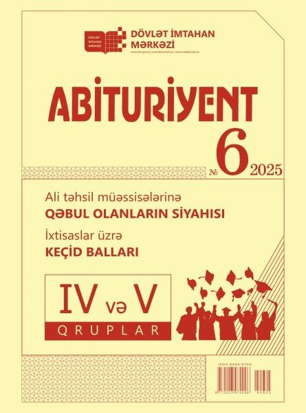 Dövlət İmtahan Mərkəzi “Abituriyent” jurnalının 6-cı nömrəsini nəşr edib