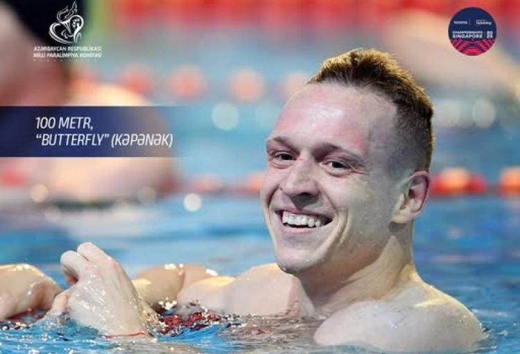 Azərbaycan paraüzgüçüsü dünya çempionatında ikinci medalını qazanıb