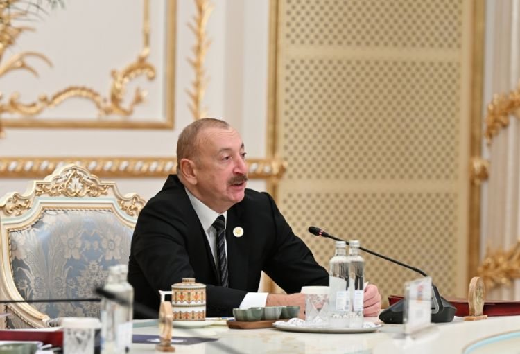 Prezident İlham Əliyev MDB Dövlət Başçıları Şurasının iclasında Laçının inkişafından danışıb