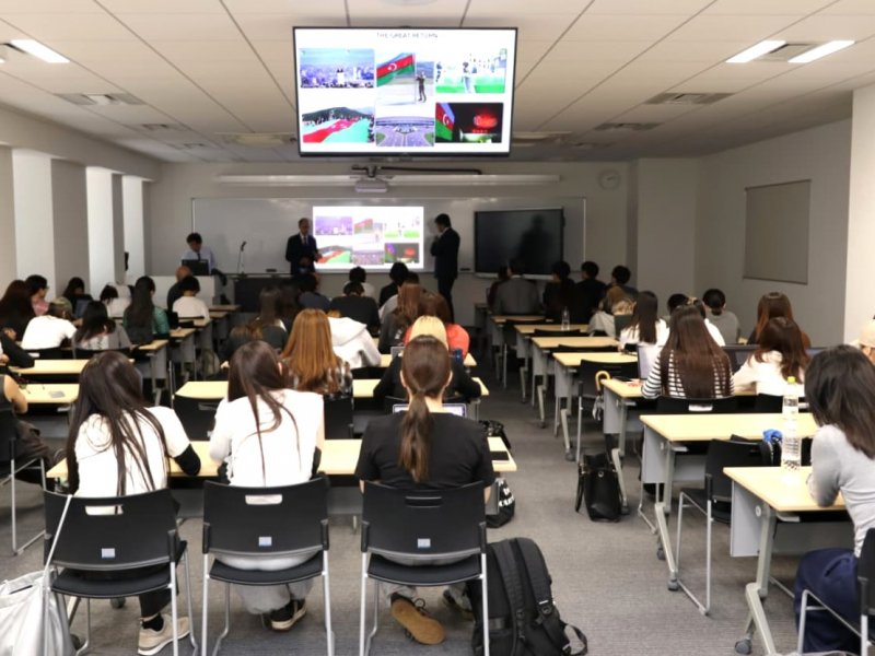 Yaponiyanın Yamato Universitetində Azərbaycanla bağlı təqdimat keçirilib