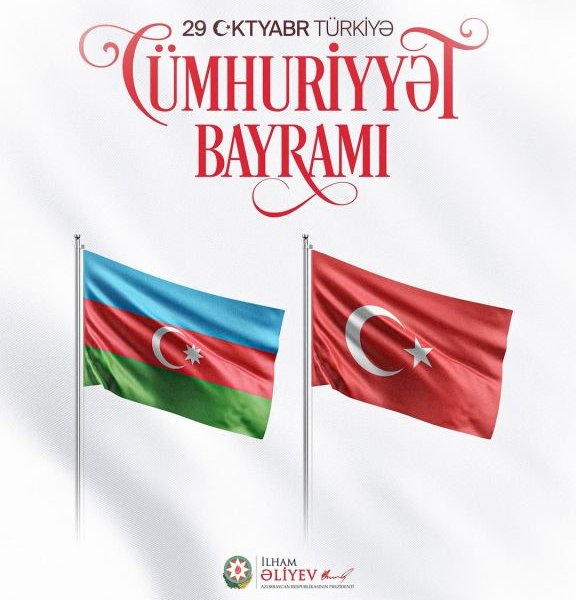 Prezident İlham Əliyev Türkiyənin milli bayramı münasibətilə paylaşım edib