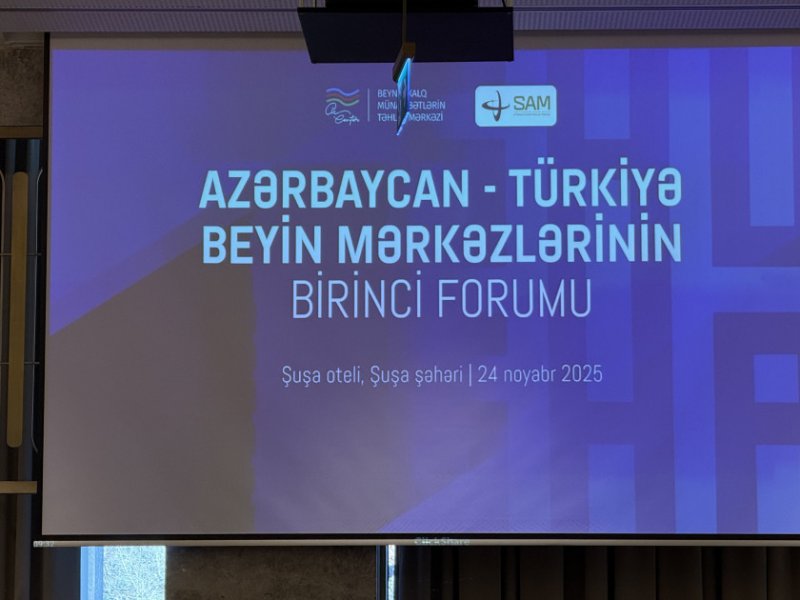 Şuşada “Azərbaycan və Türkiyənin xarici siyasətində əsas trendlər və əməkdaşlıq imkanları” müzakirə olunur