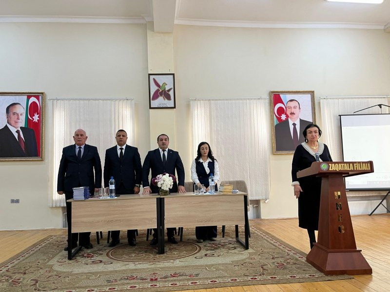 UNEC ZAQATALA FİLİALINDA TƏQDİMAT MƏRASİMİ KEÇİRİLİB-FOTOLAR.