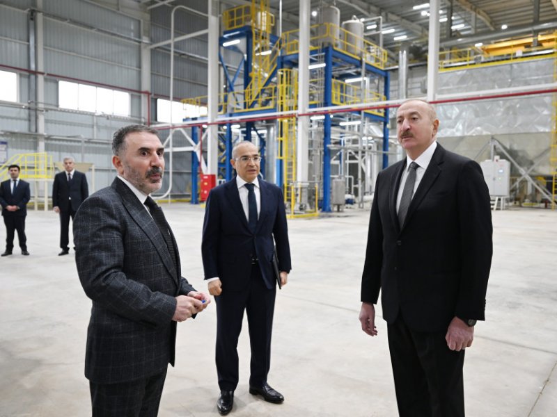 Prezident İlham Əliyev “AZWOOL” mineral daş yunu zavodunun açılışında iştirak edib - FOTOLAR
