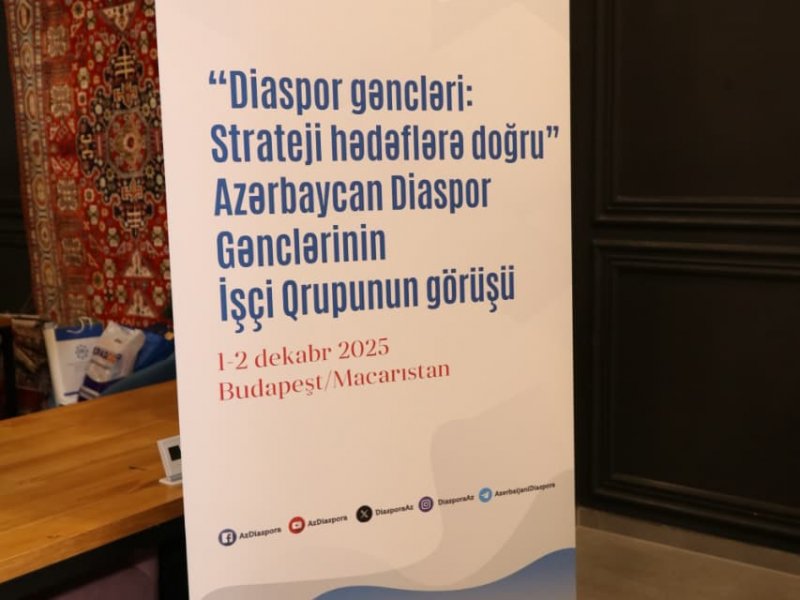 Budapeştdə diaspor gənclərinin toplantısı keçirilib