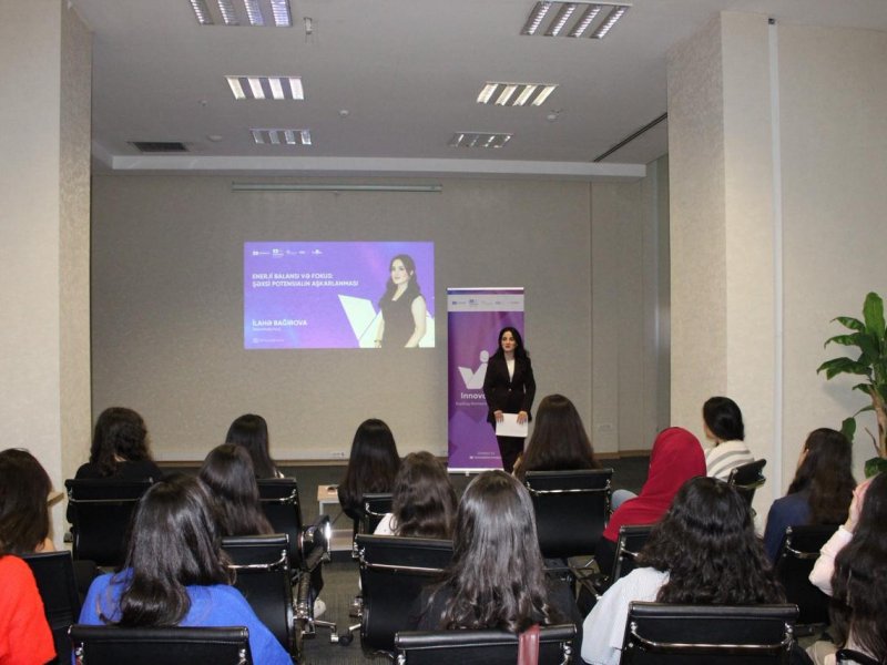 “InnovateHER: Fuelling Women’s Success in STEM” layihəsi çərçivəsində silsilə seminarlar keçirilib 