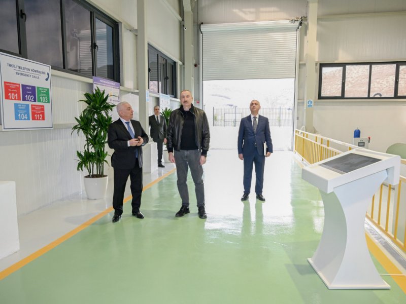 Prezident İlham Əliyev Ağdərə rayonunda “Qozlukörpü” Su Elektrik Stansiyasının açılışında iştirak edib