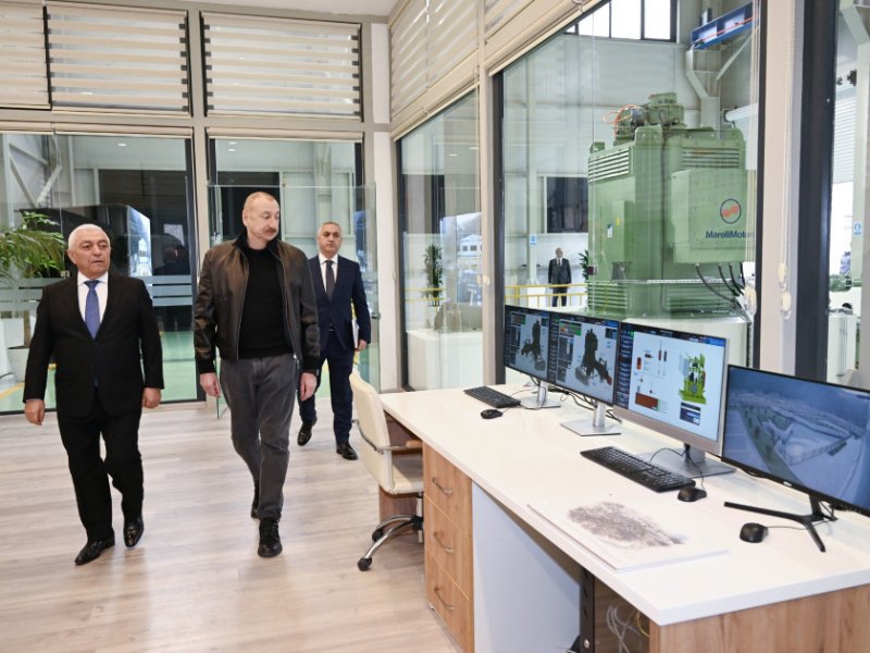 Prezident İlham Əliyev Ağdərə rayonunda “Qozlukörpü” Su Elektrik Stansiyasının açılışında iştirak edib