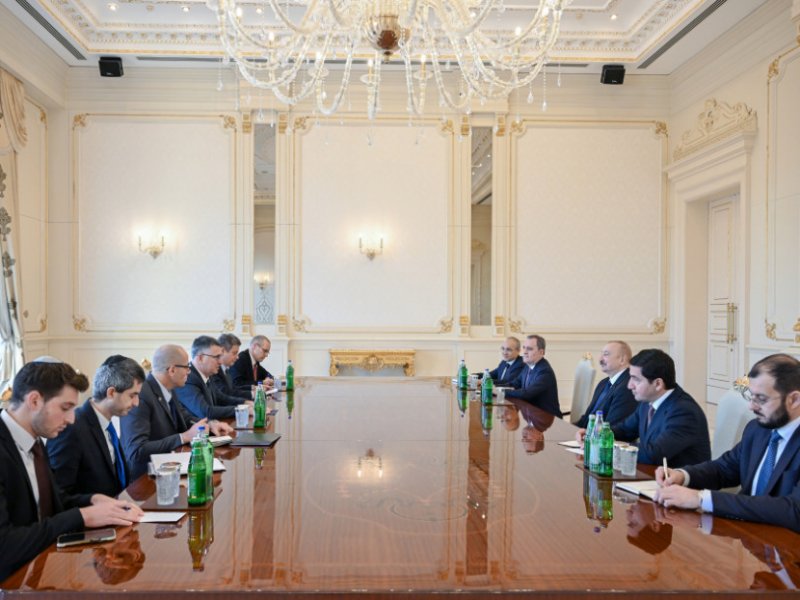 Prezident İlham Əliyev İsrail Dövlətinin xarici işlər nazirini qəbul edib