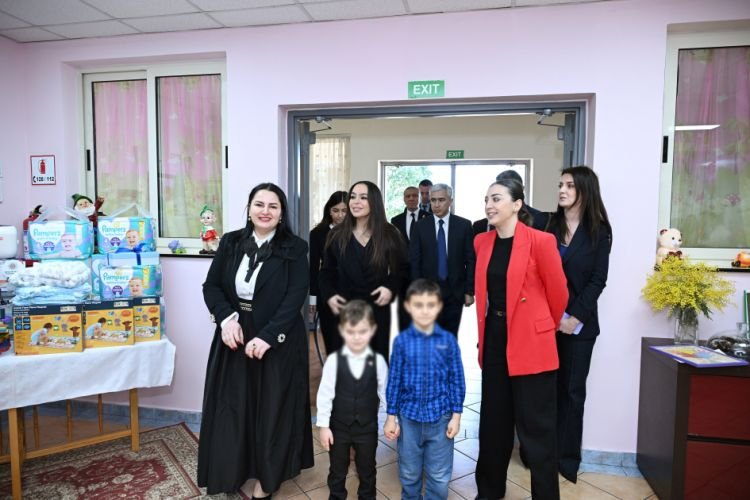 Leyla Əliyeva Tiranada “Hannah və Rosafa” uşaq evini və 