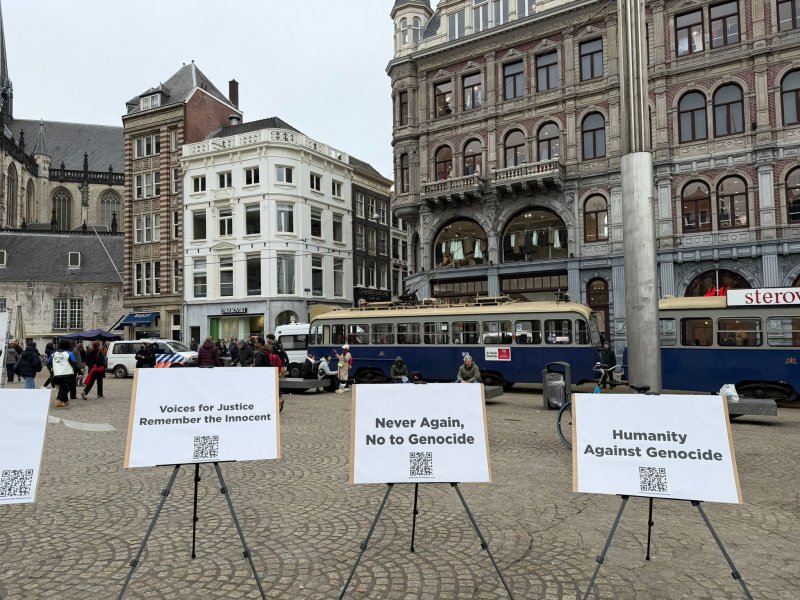 Amsterdamın mərkəzində “Xocalıya ədalət!” çağırışı