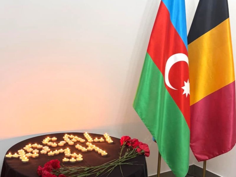 Brüsseldə Xocalı soyqırımı qurbanlarının xatirəsi anılıb