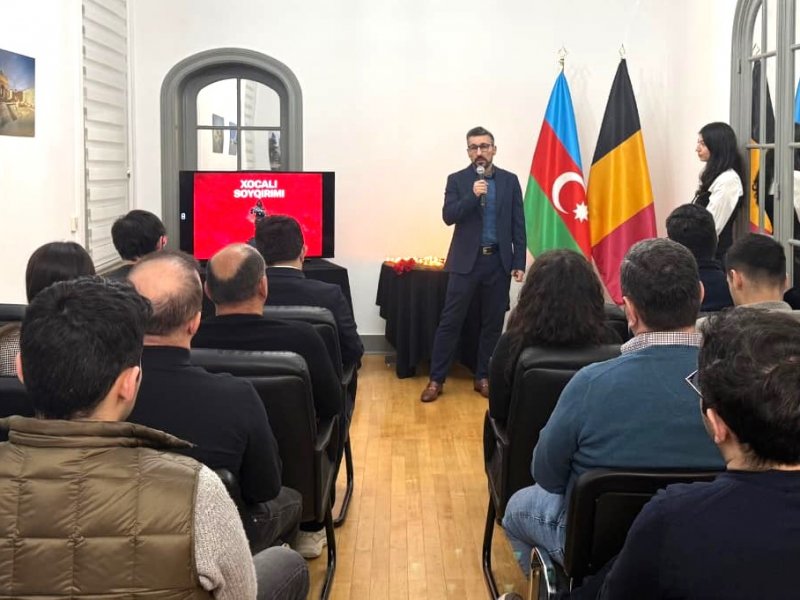 Brüsseldə Xocalı soyqırımı qurbanlarının xatirəsi anılıb