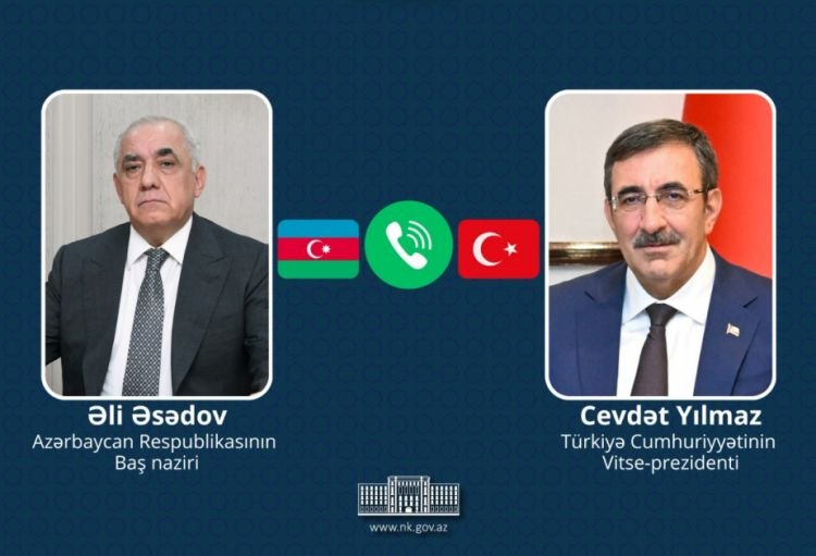 Azərbaycanın Baş naziri ilə Türkiyənin Vitse-prezidenti arasında telefon danışığı olub